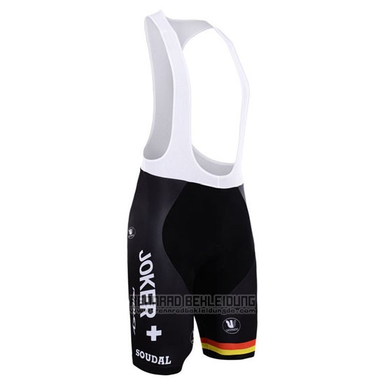 2015 Fahrradbekleidung Lotto Soudal Wei Rot Trikot Kurzarm und Tragerhose